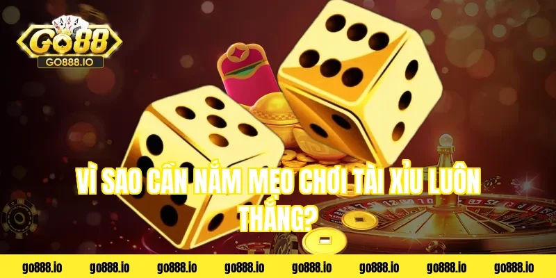 Vì sao cần nắm mẹo chơi tài xỉu luôn thắng?